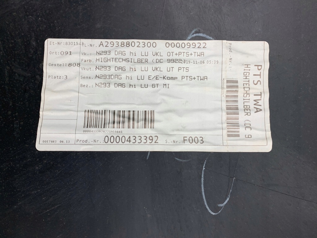 фото №11, Mercedes eqc w293 a293 бампер задний задняя 2018-