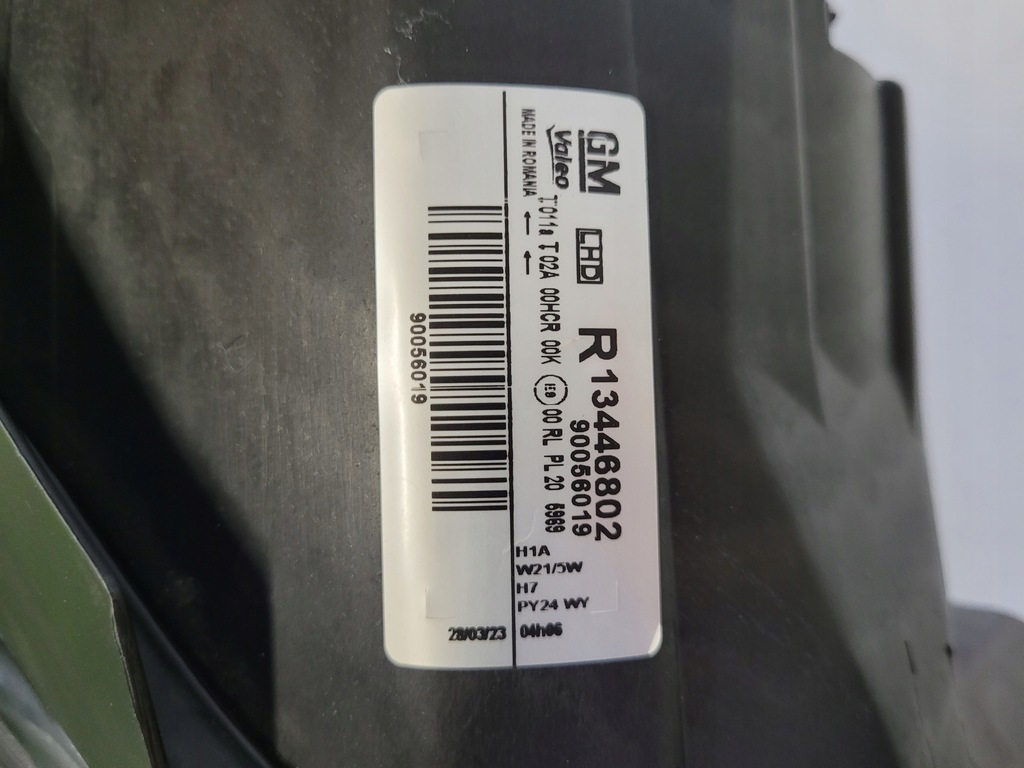 фото №6, Opel corsa d lift лампа правая фара правый 13446802 оригинал