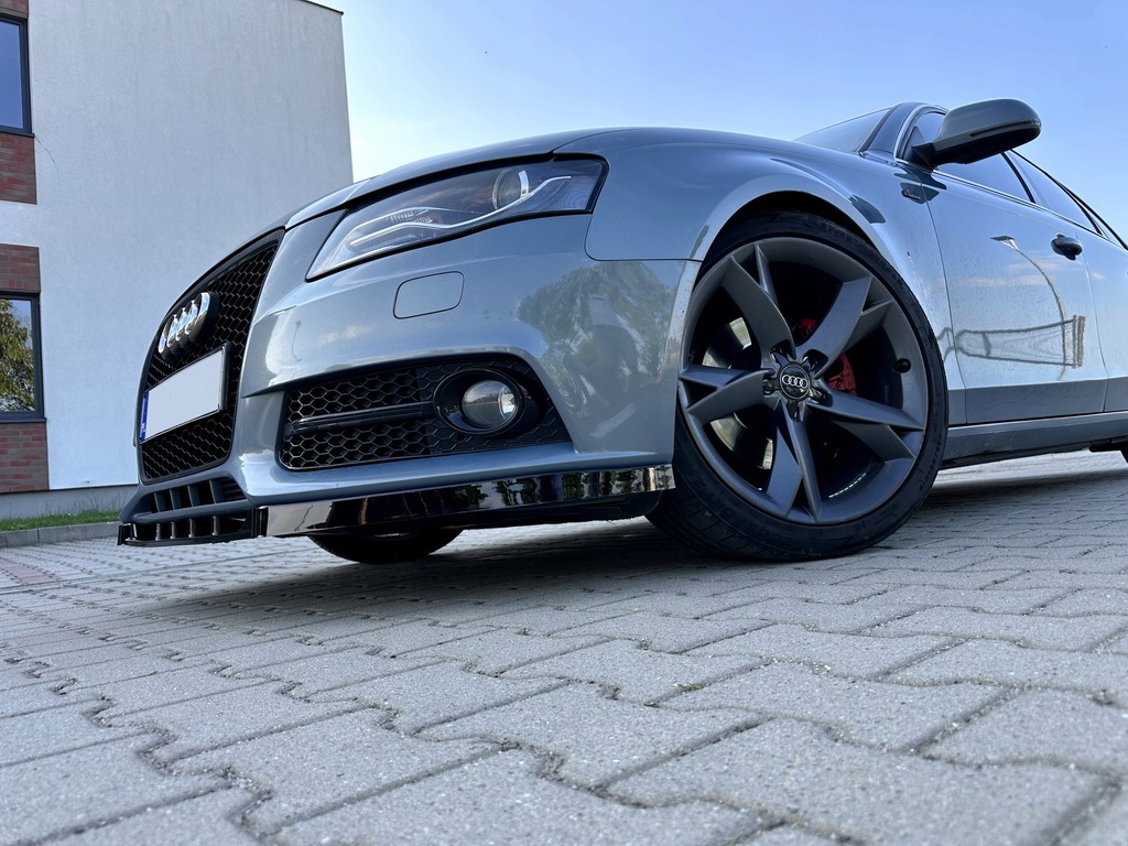 фото №15, Накладка pod бампер audi a4 b8 08-11 спойлер сплиттер бампера a4 b8