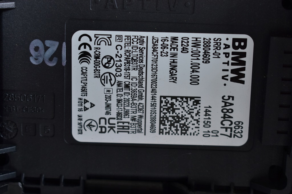 фото №9, Bmw 8 g14 g15 g16 бампер передний перед датчики радары srr-01 m-pakiet usa