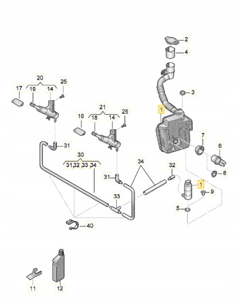 фото №14, Бак омывателя vw-ag skoda fabia iii rapid