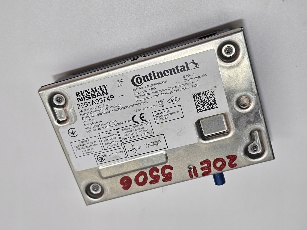 фото №3, Модуль блок управления радио навигации renault zoe ii #5506