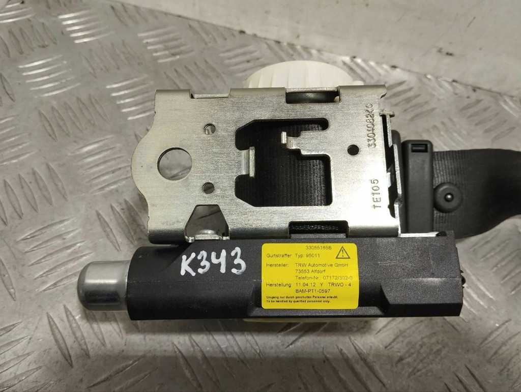 фото №7, Maserati granturismo 2012 pas безопасности сиденье заднего 08031179000