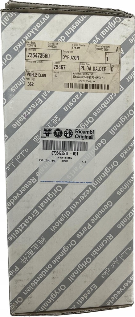 фото №5, Середня решітка обдув lancia delta оригінальний номер 735473560