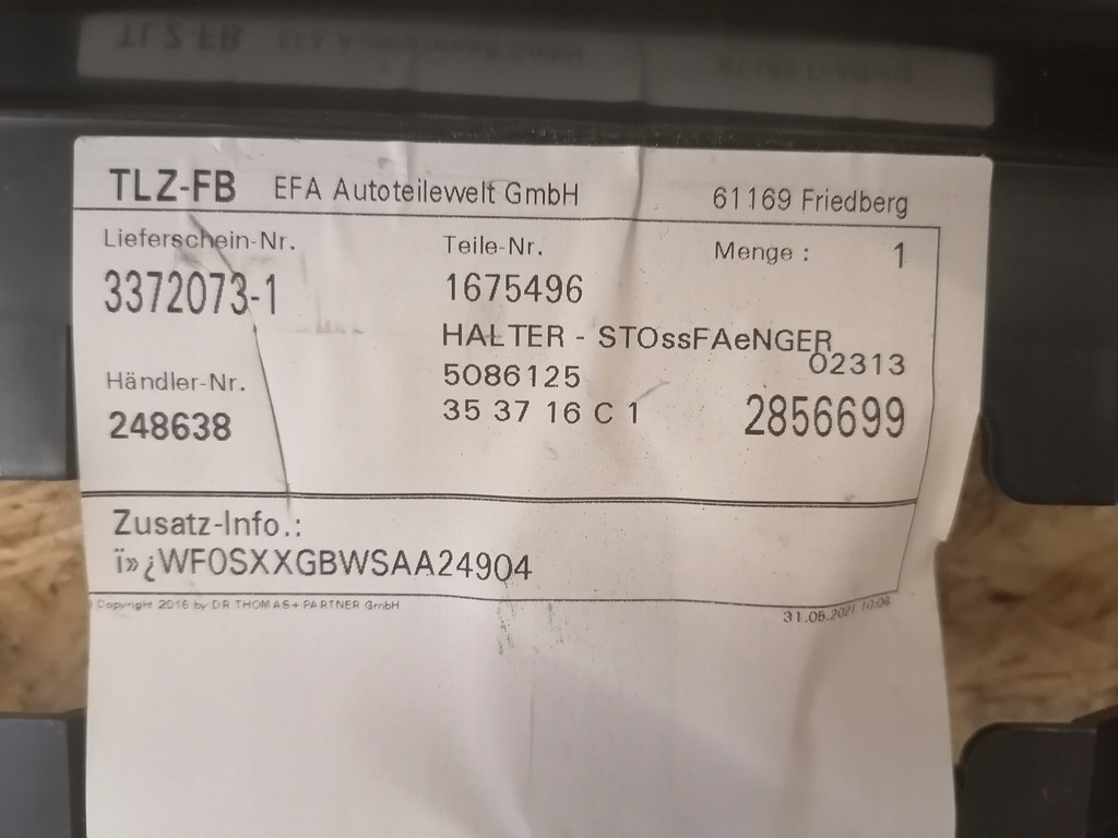 фото №10, Напрямна бампера задня права ford smax mk1 galaxy mk3