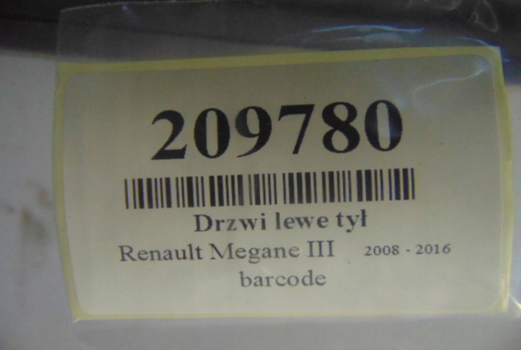 фото №7, Renault megane iii дверь левая задняя