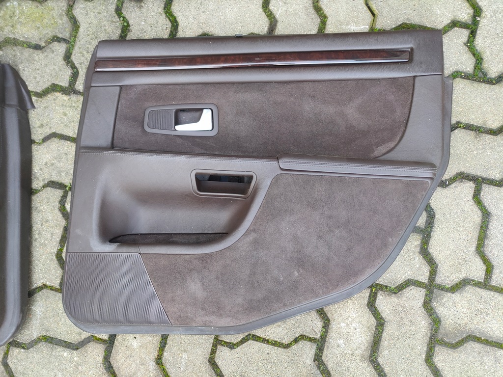 фото №10, Audi a8 d2 оббивка обшивки шторка двері коричневий доставка