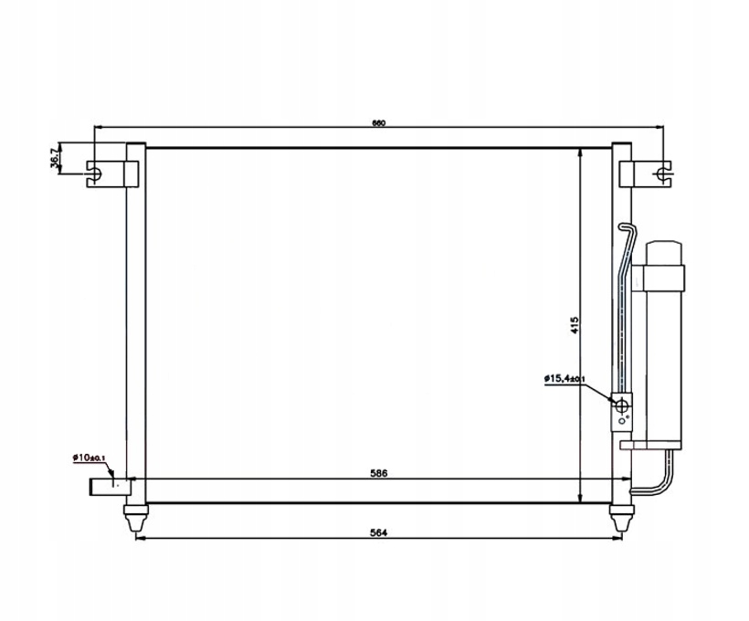 фото №1, Радиатор кондиционера chevrolet aveo/kalos t200