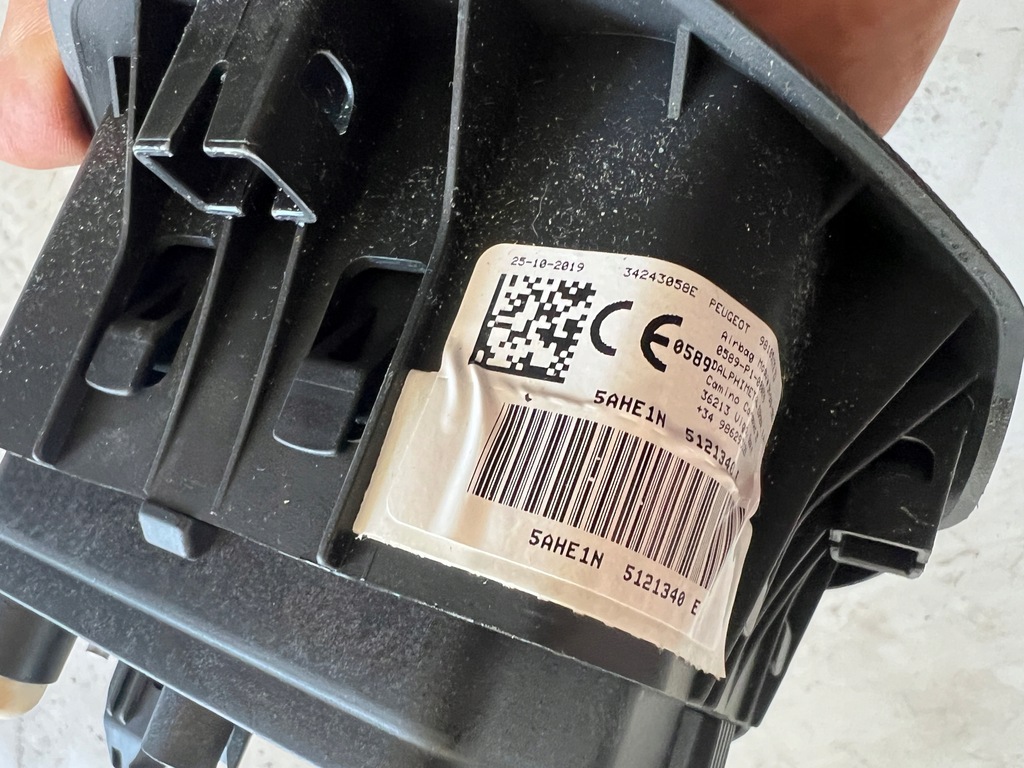 фото №5, Peugeot partner iii iv 19- подушка воздушная водителя демонтаж