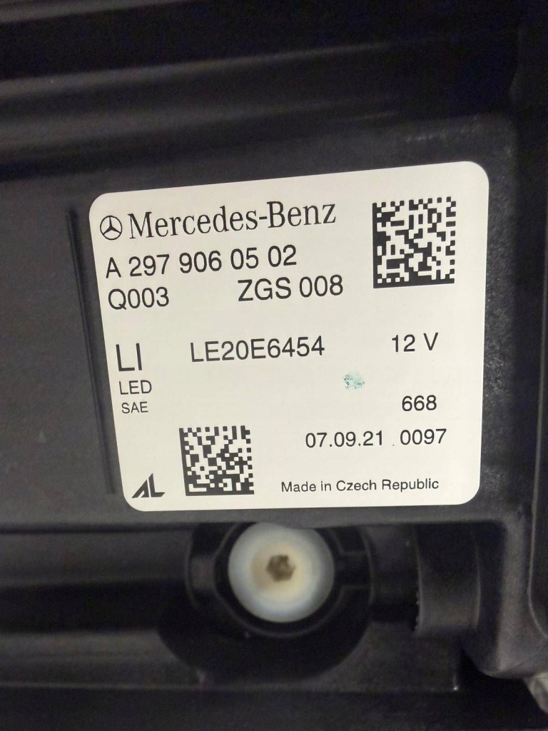 Fabrycznie nowa лампа передняя левая digital mercedes eqs v297 a2979060502 с Разборки
