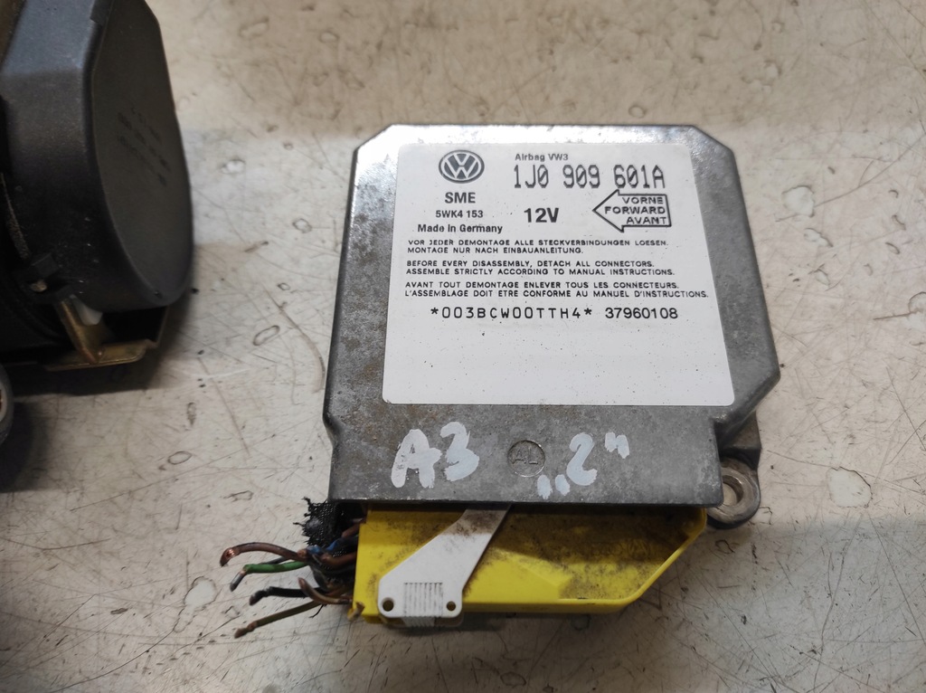 фото №5, Audi a3 8l 96- подушки безпеки повітряні ремені модуль 1j0909601a