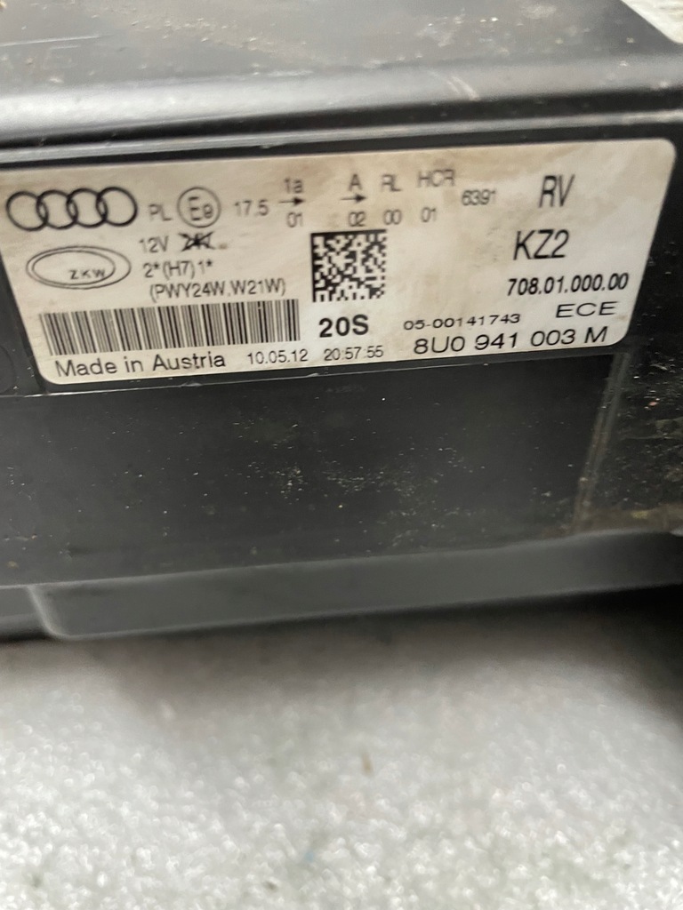 фото №11, Лампа левая передняя audi q3 8u левый перед