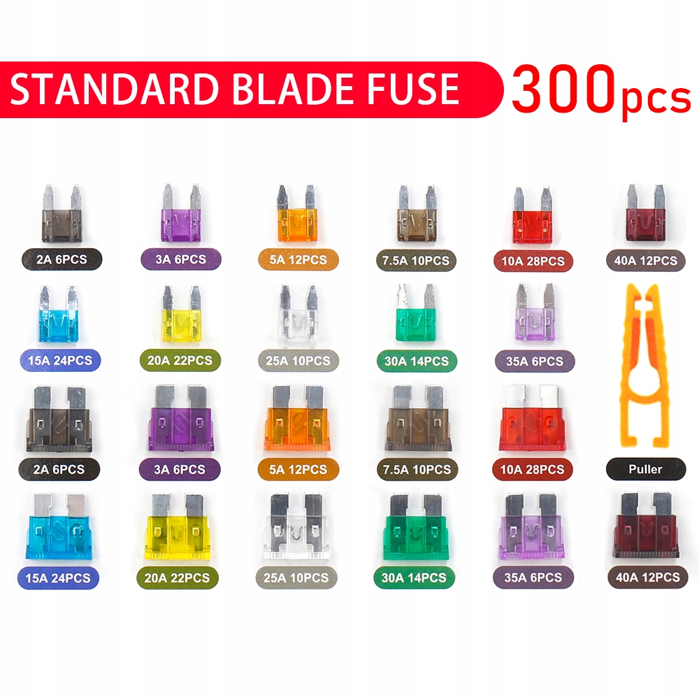 фото №2, Запобіжники автомобільні płytkowe стандарт ze