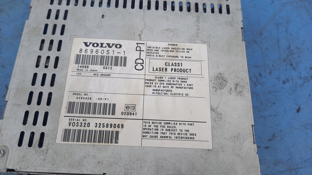 фото №5, Считыватель чейнджер dvd volvo s40 ii 2.4b 05r