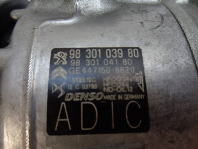 фото №13, Citroen c5 aircross 1.5 bluehdi hdi компрессор кондиционера 9830103980