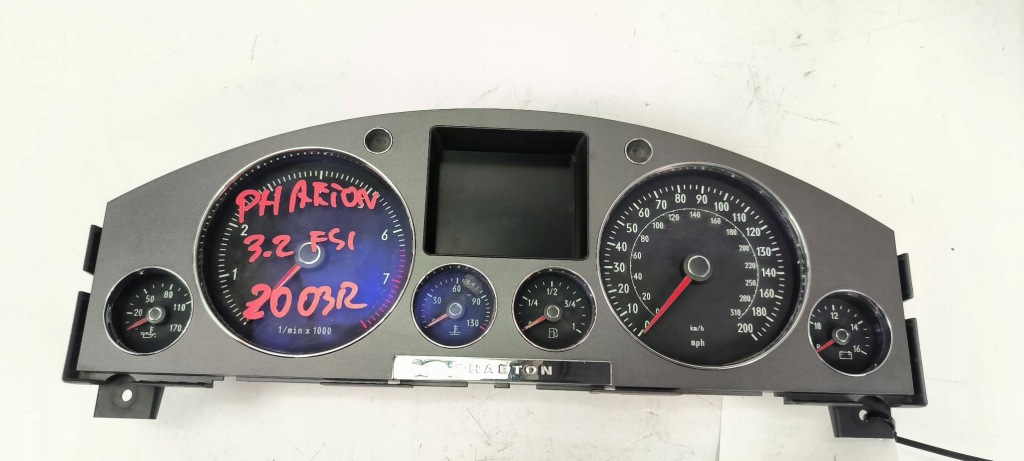 фото №1, Лічильник приладова панель 3d0920980r volkswagen phaeton