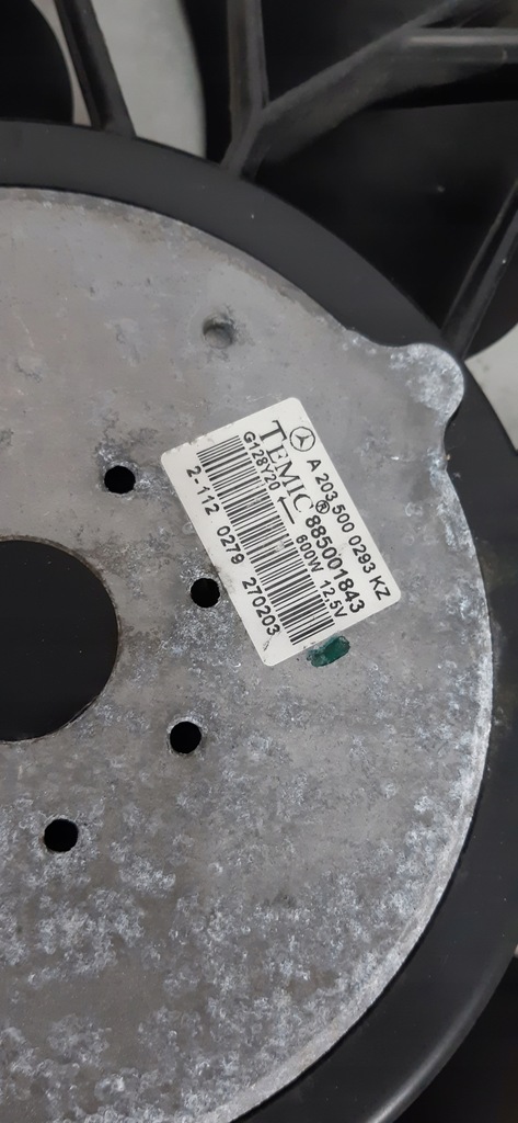 фото №8, Mercedes w203 c klasa вентилятор a2035000293