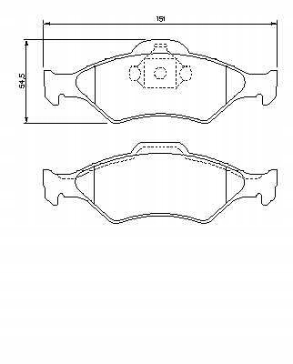 фото №2, Гальмівні колодки гальмівний. ford fiesta, ka 00-