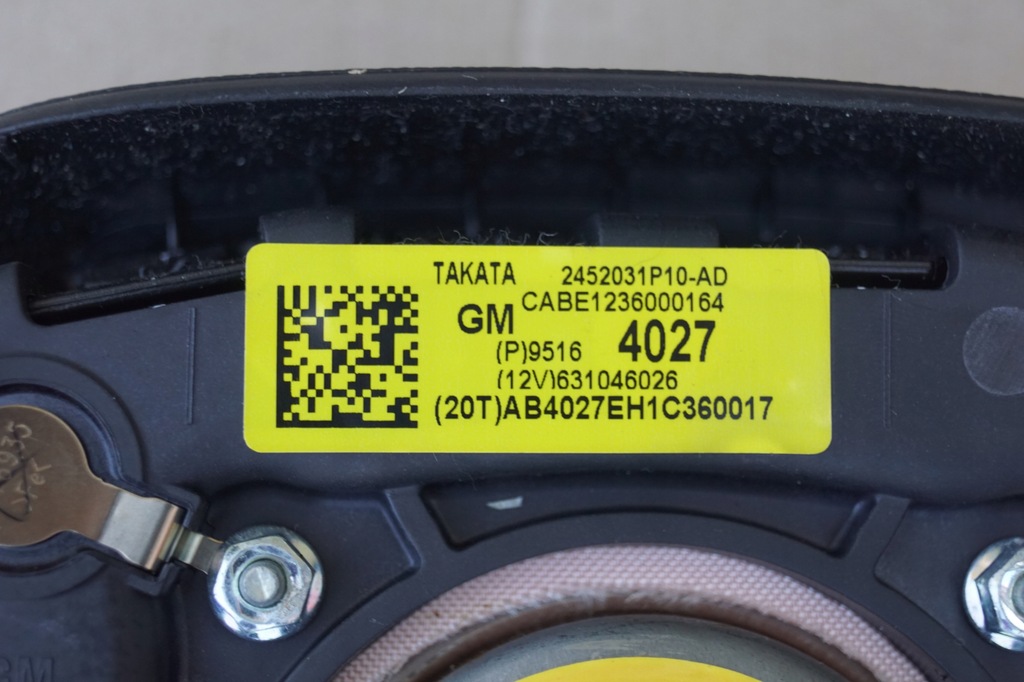 фото №12, Chevrolet aveo t300 подушка безопасности водителя пассажира ремни