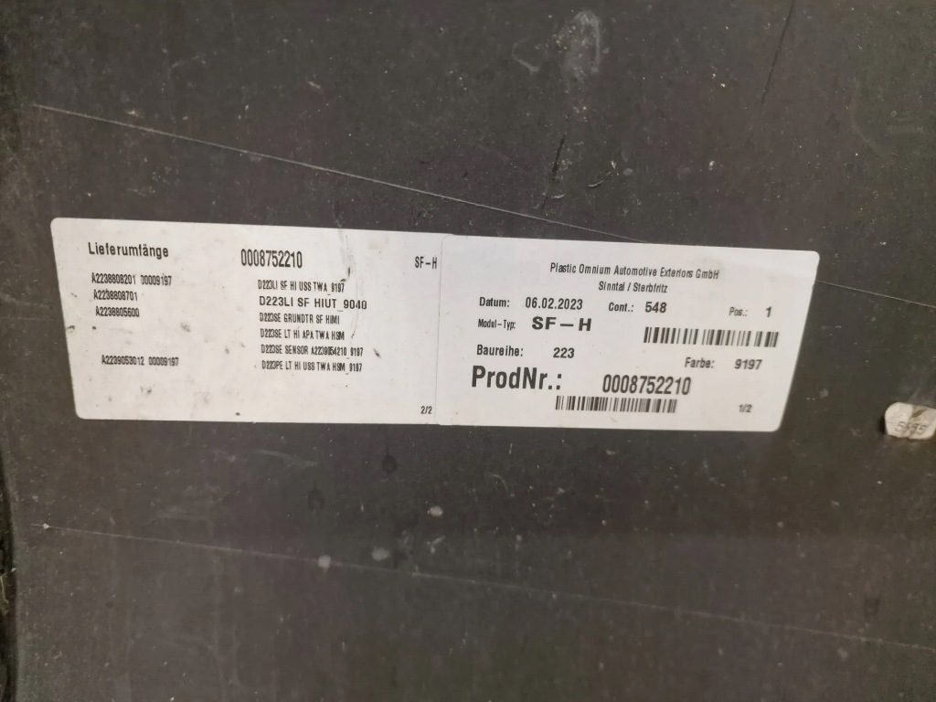 фото №13, Бампер задня задній mercedes s klasa w223 amg 20-