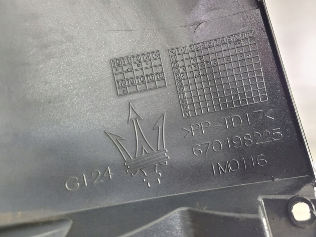 фото №12, Плита захист бампера перед pod бампер спойлер накладка нижня maserati gre