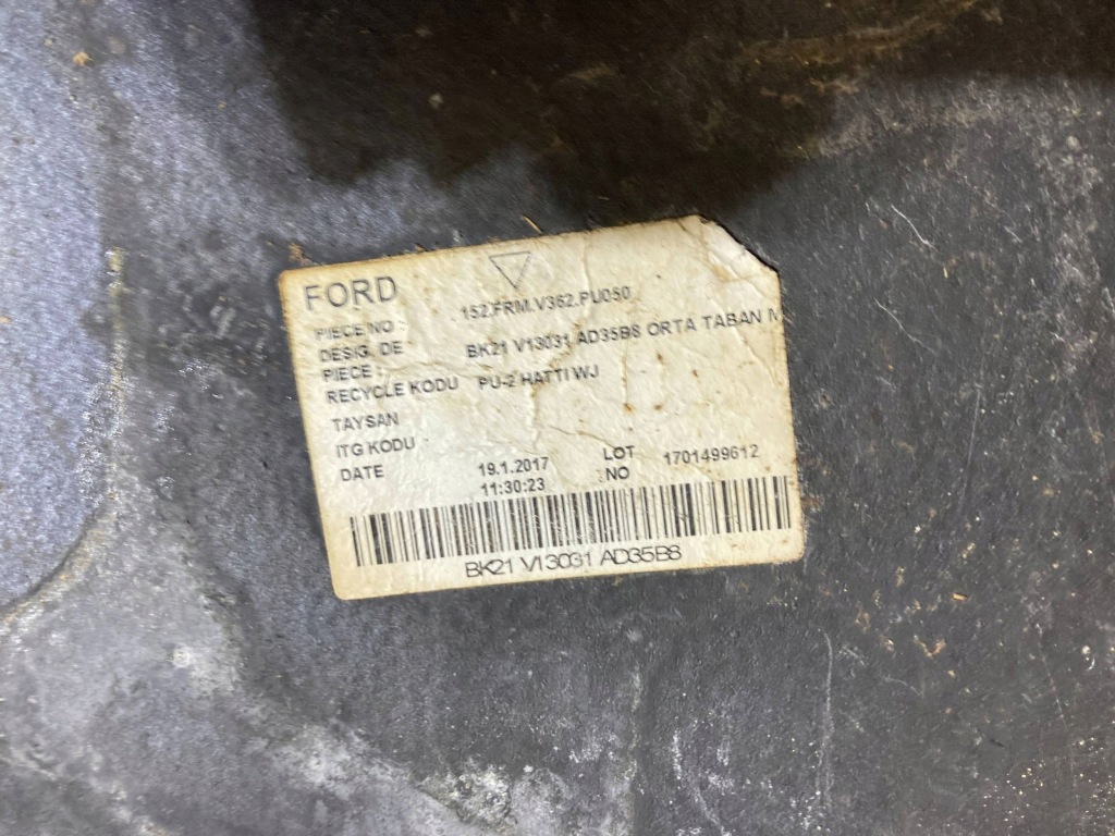 Ford transit custom 2017 коврик обшивка под сиденье 1 сиденье Недорого