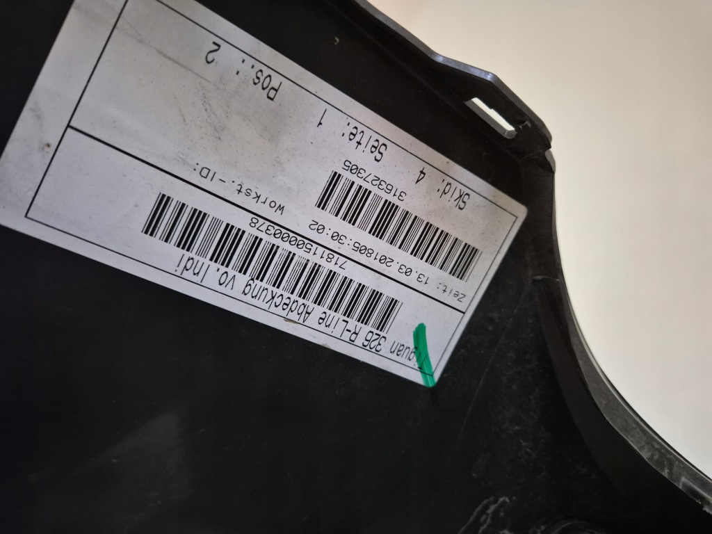 фото №11, Vw volkswagen tiguan ii 2 rline r-line 5na бампер перед передний омыватель