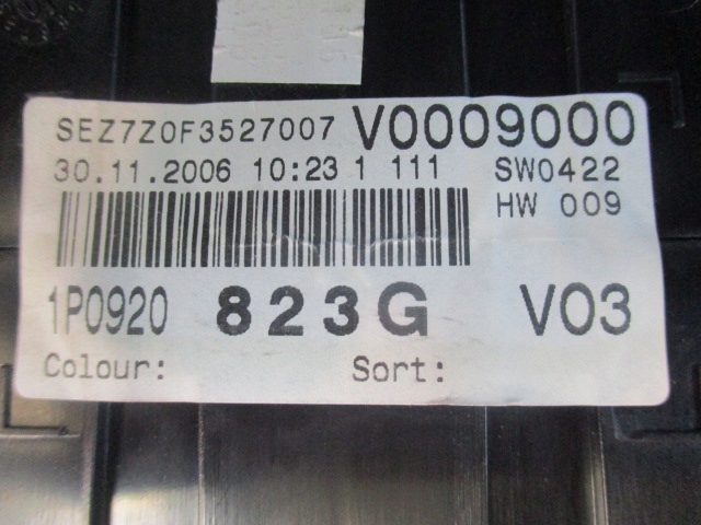 фото №6, Seat leon ii дизель счетчик 1p0920823g 208tys km