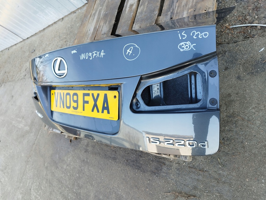 фото №7, Кришка багажника задня lexus is ii lift колір 1g0 220 lata 2009-2012