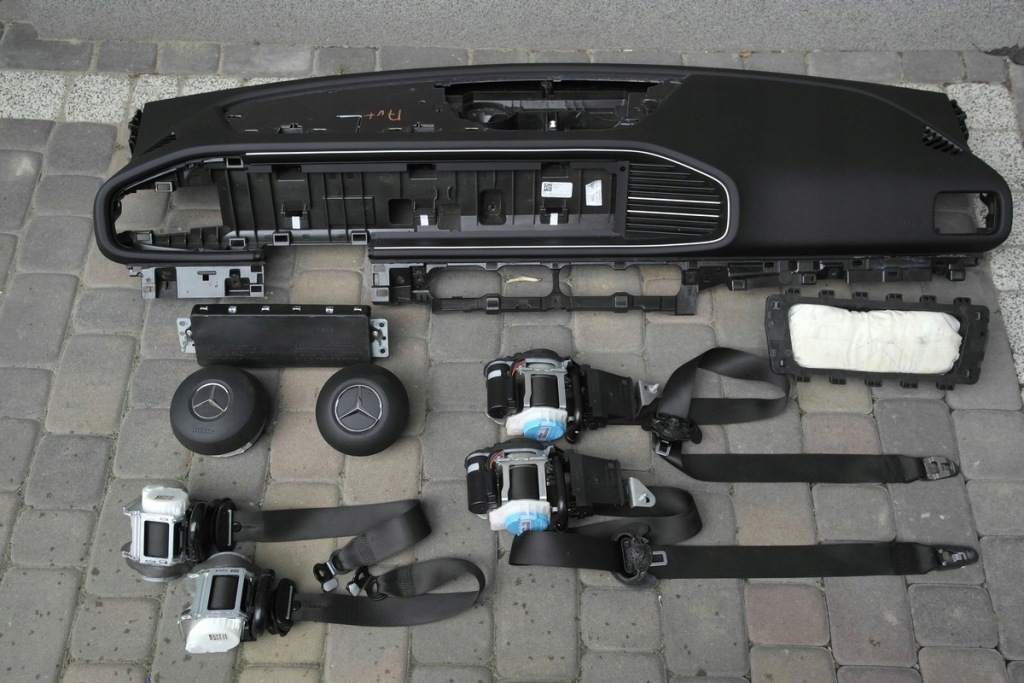 фото №1, Mercedes w167 gle панель приладів pulpit подушка безпеки ремені панель приладів консоль полиця pas