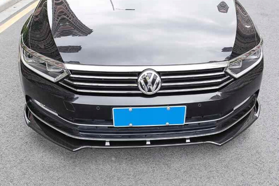 фото №14, Накладка бампера передній do vw passat b8 2014+ чорний лак тюнінг