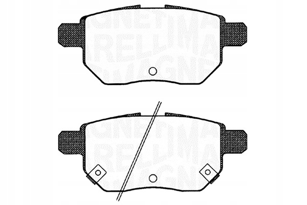 фото №1, Magneti marelli тормозные колодки тормозные задние subaru trezia 03 11-