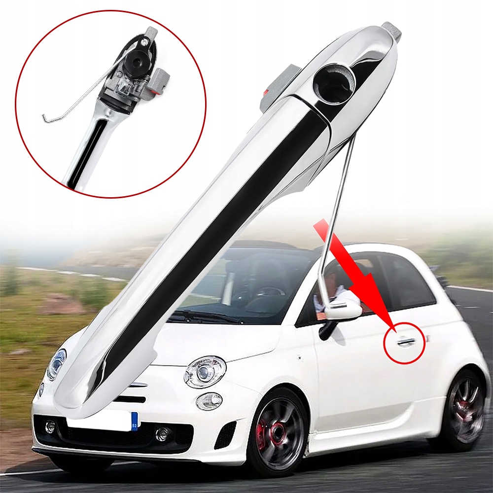 фото №13, Ручка зовнішня двері передня ліва do fiat 500 500c