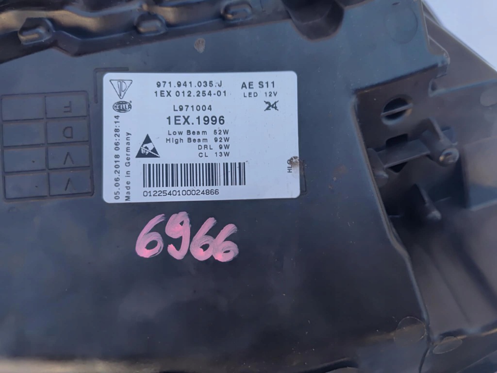 фото №14, Porsche panamera 971 лампа ліва перед передня full led matrix 6966