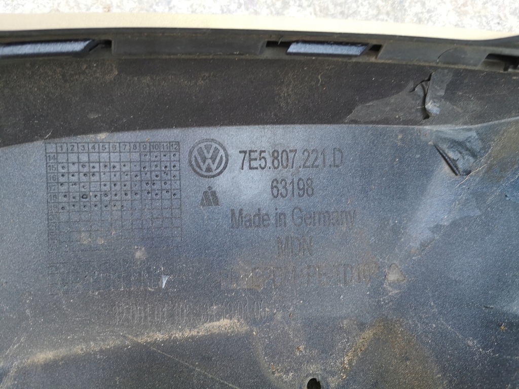 фото №11, Vw t6 7e5 15- 2015- multivan caravelle бампер перед передний pdc омыватель