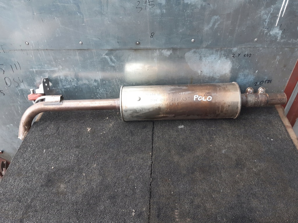фото №1, Гаситель средний труба 2q0253211ab vw polo 2g 1.0tsi