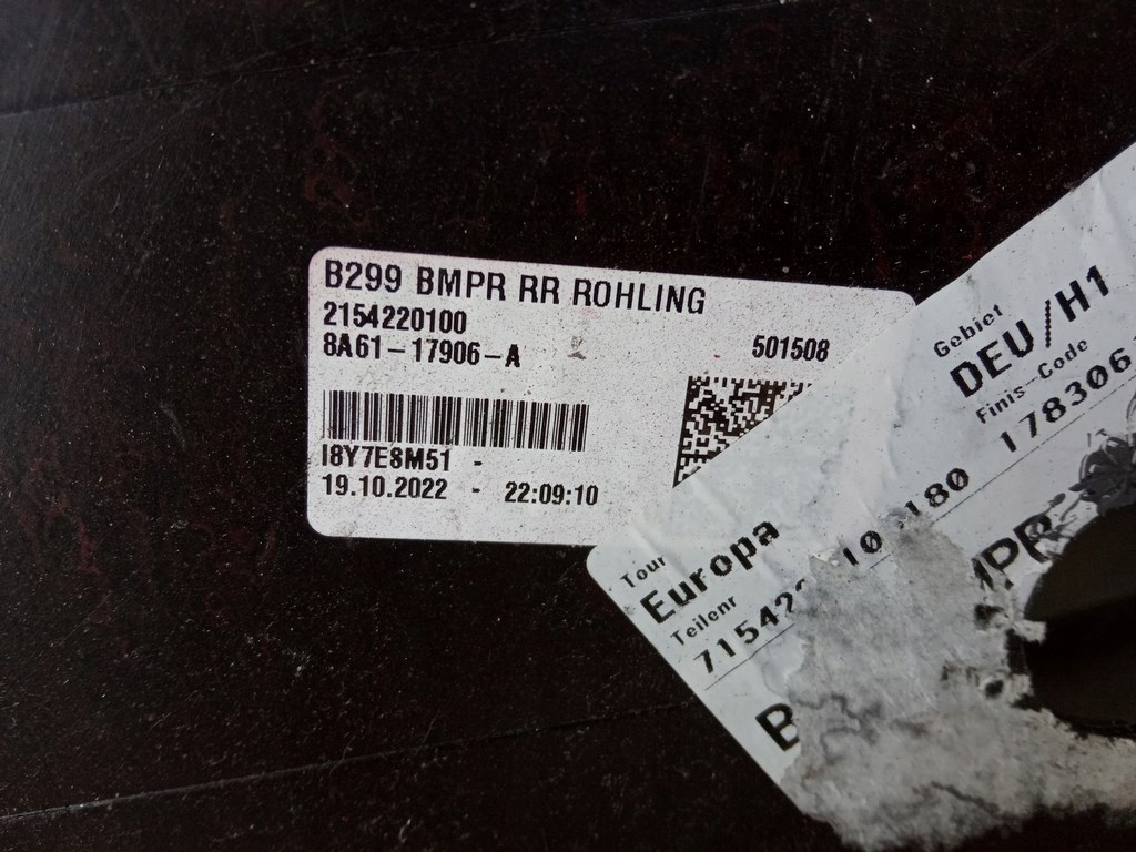 фото №12, Ford fiesta mk7 2008-17r. - бампер задня