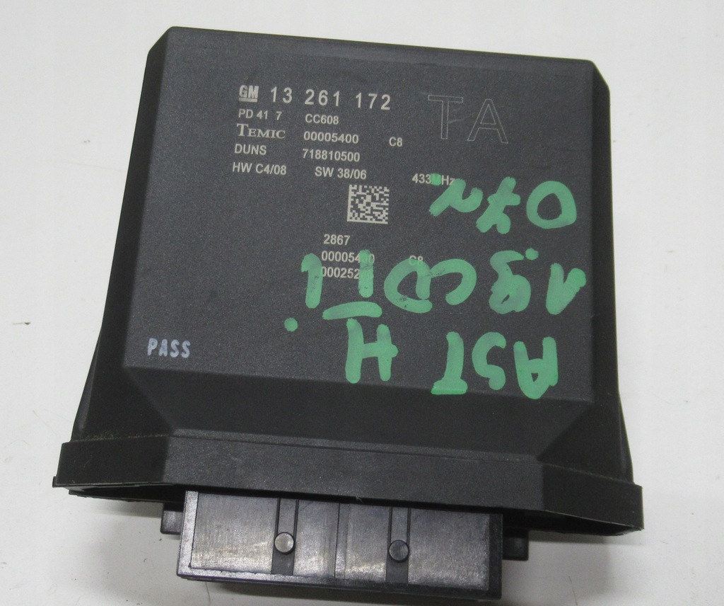 фото №1, Opel astra h 07 r модуль keyless 13261172