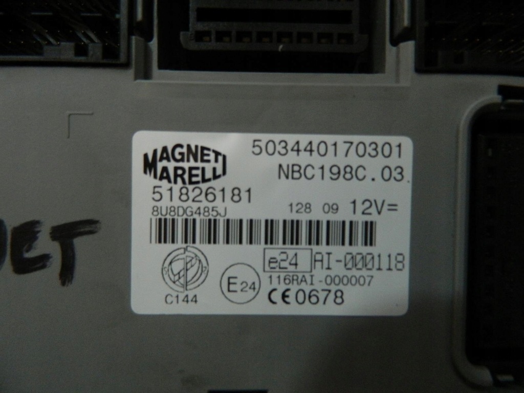 фото №7, Бортовой компьютер замок зажигания bsi fiat bravo 2 1.6 16v m-jet