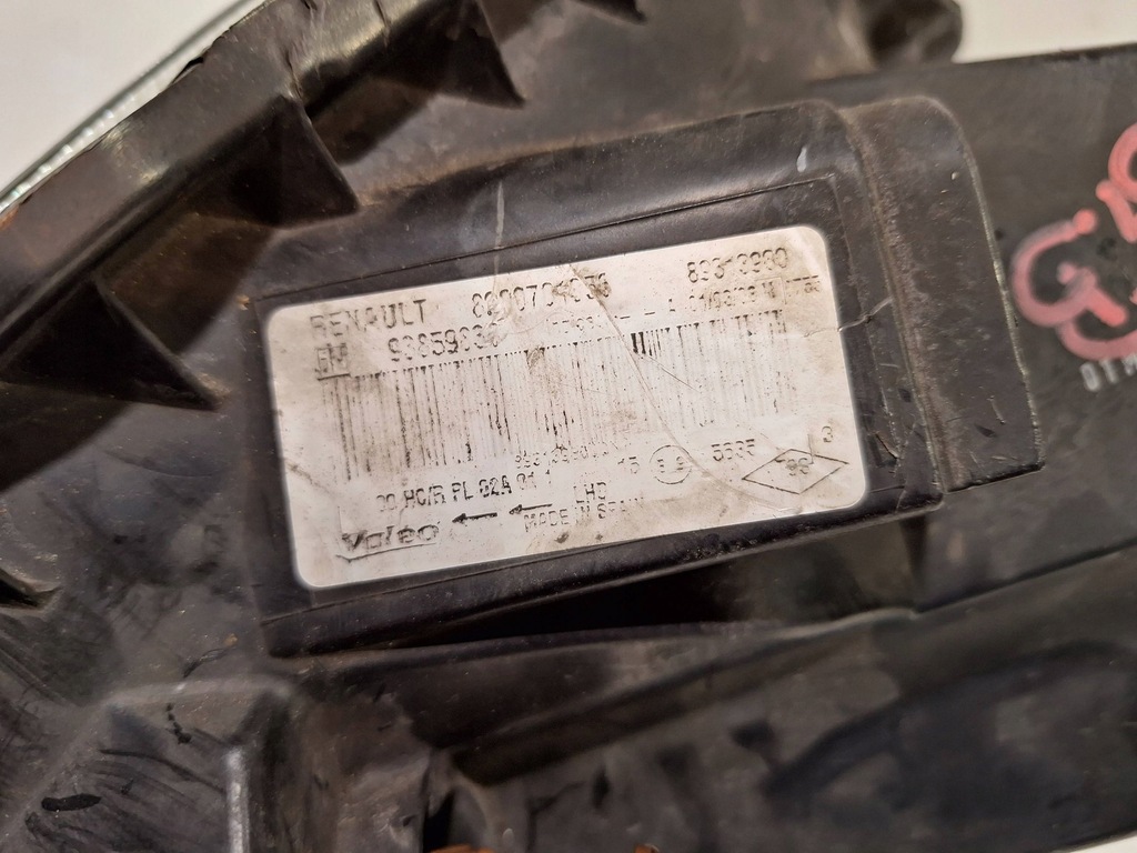 фото №8, Лампа перед правая 93859830 opel vivaro a trafic ii lift 06-