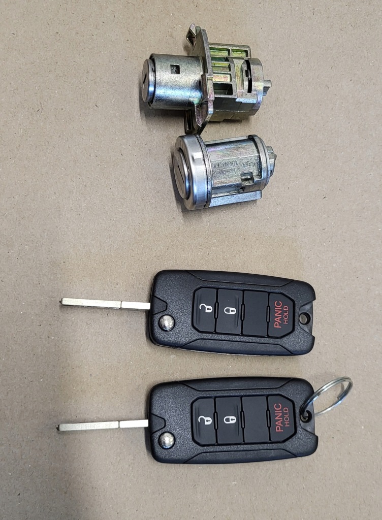 Купить Набор 2x ключ pilot вкладыши замка замка зажигания jeep оригинальный номер