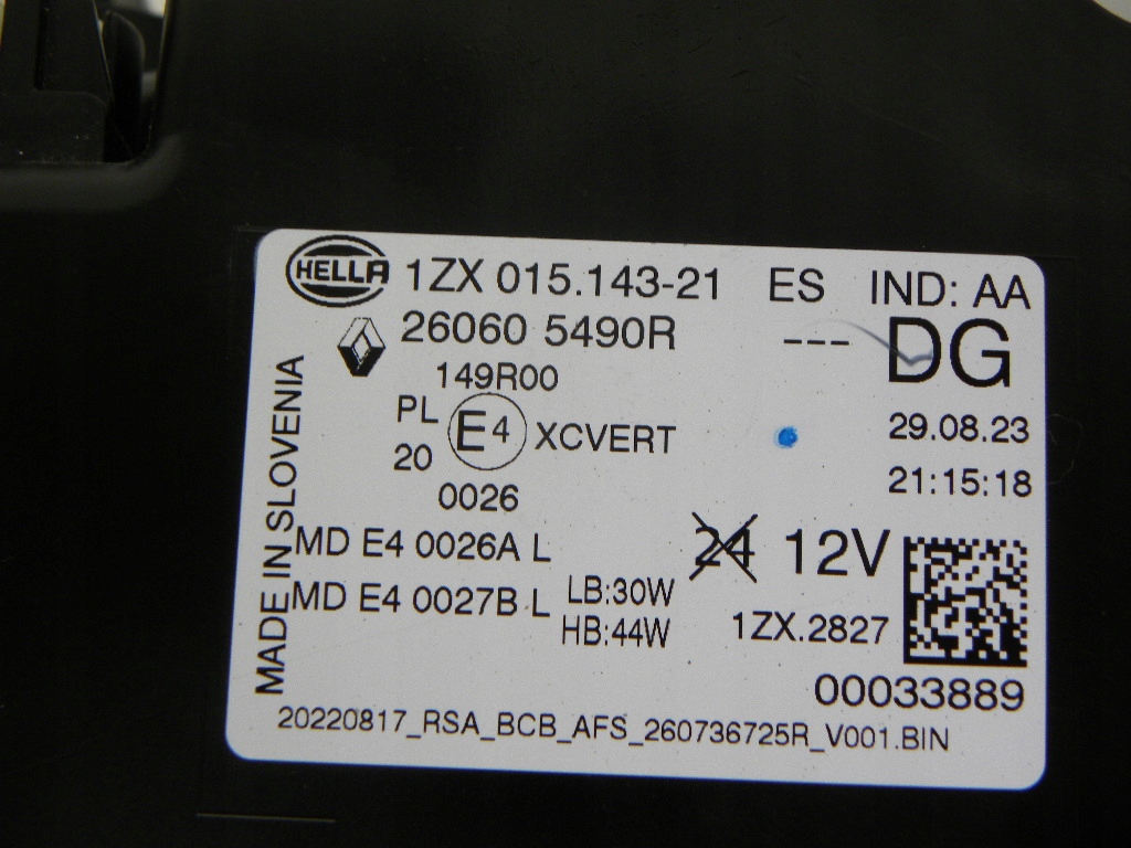 фото №8, Renault megane v -5 лампы full led,pas передний, крыло правый