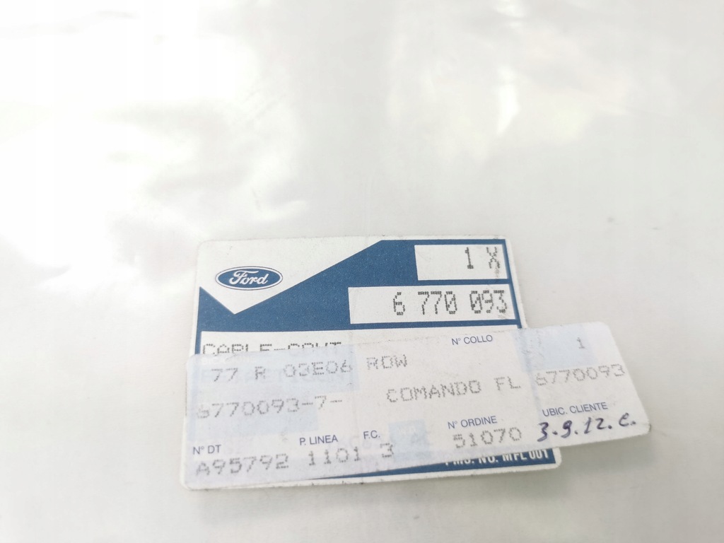 фото №7, Трос відкривання капот ford scorpio 1994-1998 fe оригінальний номер 6770093