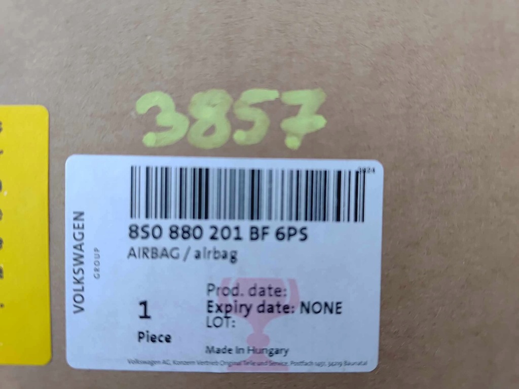 фото №6, Audi tt 8s подушка безопасности водителя подушка nowa оригинальный номер 3857