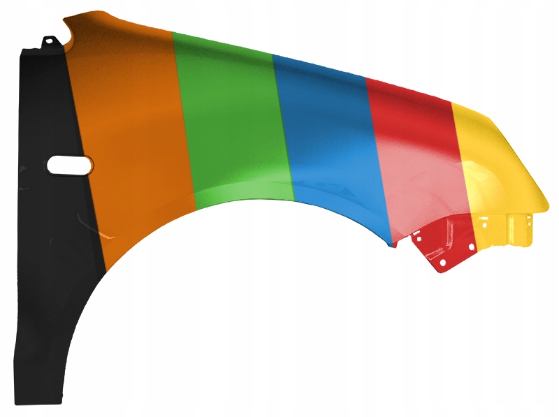 фото №1, Крыло правый do vw polo iv 9n 01-05 lc7v панель фары