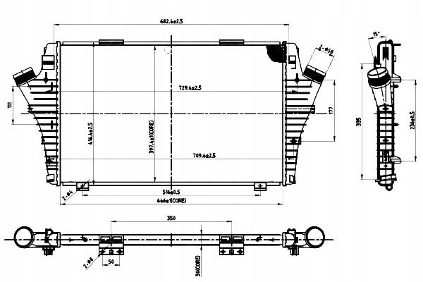 Купити Nrf інтеркулер opel vectra c 1,9cdti