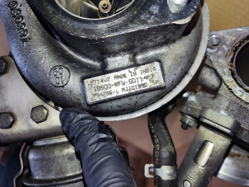 фото №5, Турбонагнітач комплектна honda cr-v iii 2.2 i-dtec 794786-1 gt14vz