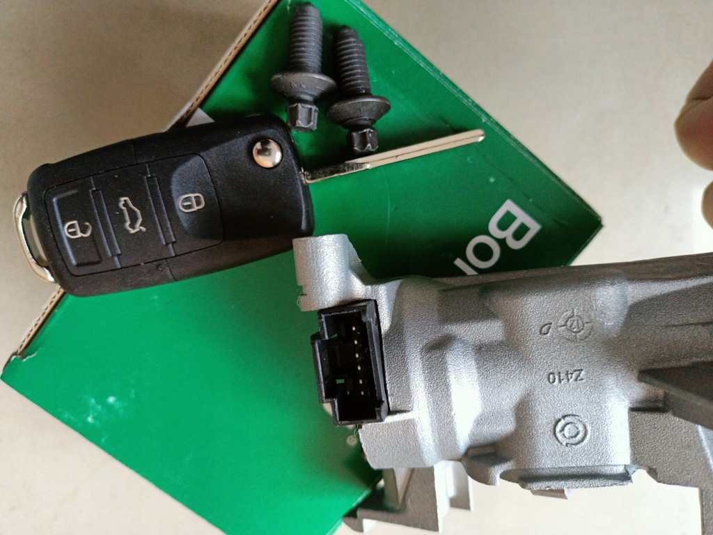 фото №12, Oem org kpl nowa комплектна замок запалювання + 2 брелоки ключі vw touran i tiguan