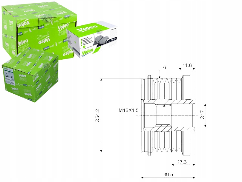 Купить Шкив генератора ford 1,4tdci fiesta fusion