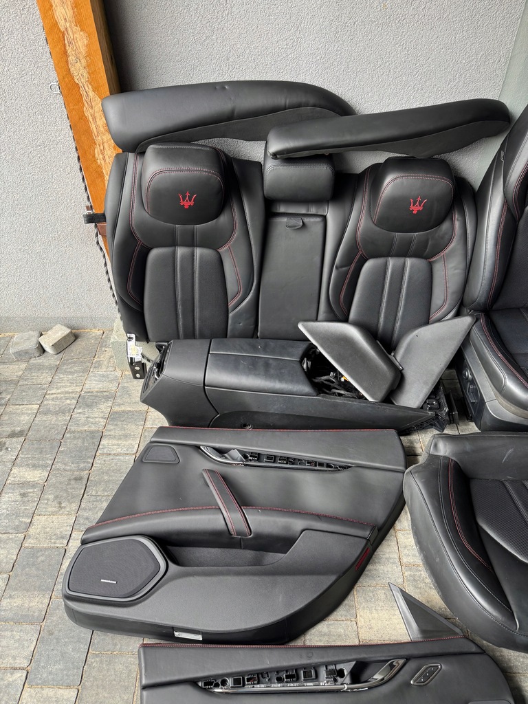 фото №11, Maserati quattroporte vi gransport сидіння заднє сидіння комплект оббивка обшивки